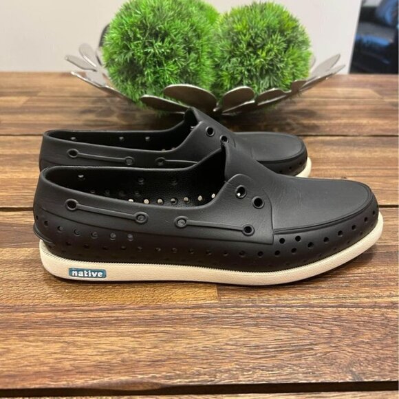 Native Shoes Black Boat Shoes - Picture 1 of 10